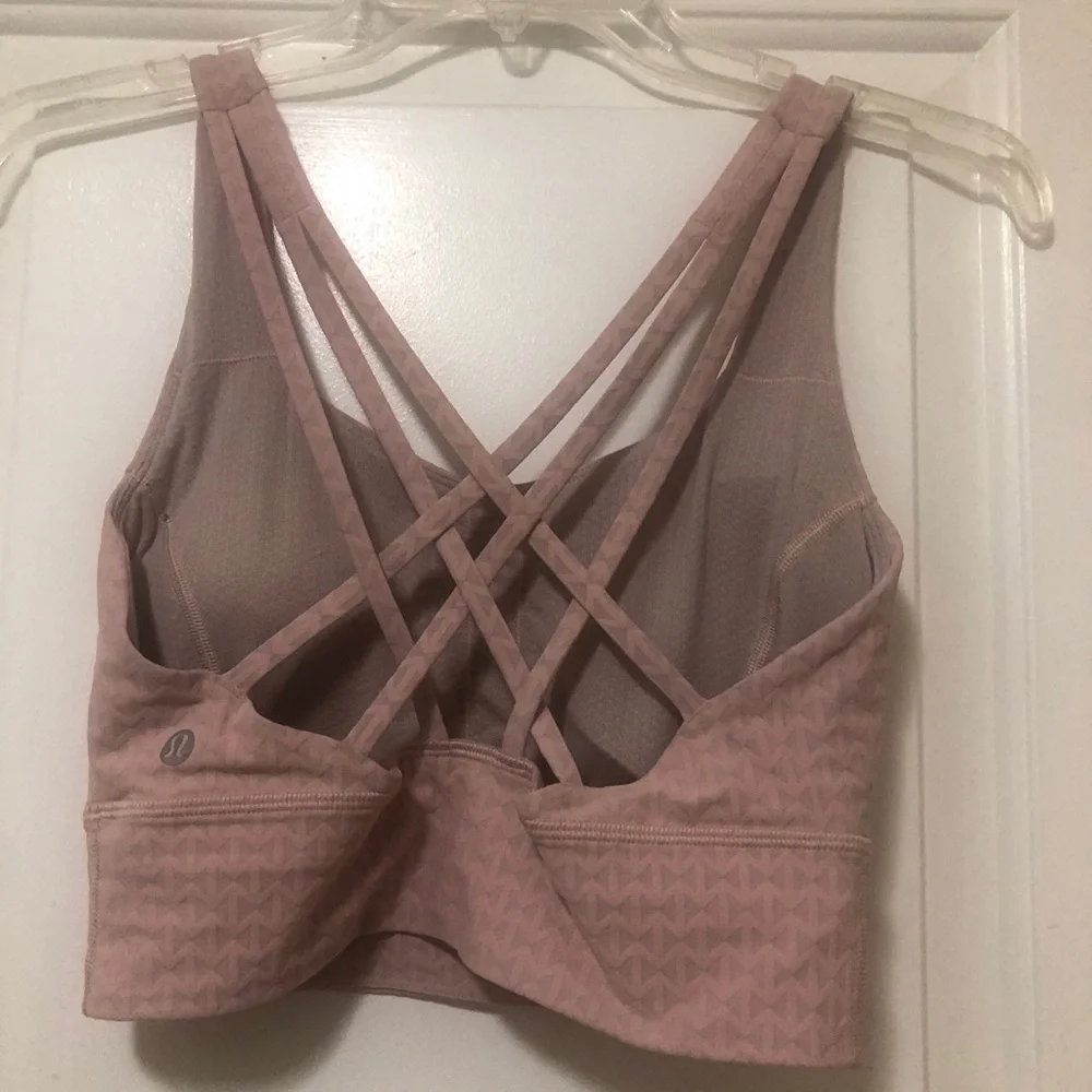 lululemon athletica Pink Double-Strap Sports Bra Size 6